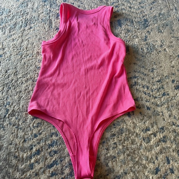PISTOLA Blake crew neck bodysuit in flamingo medium - Picture 2 of 5